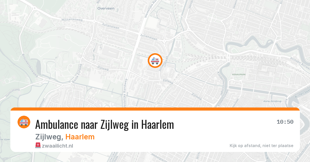 Ambulance naar Zijlweg in Haarlem — 11 aug 2026