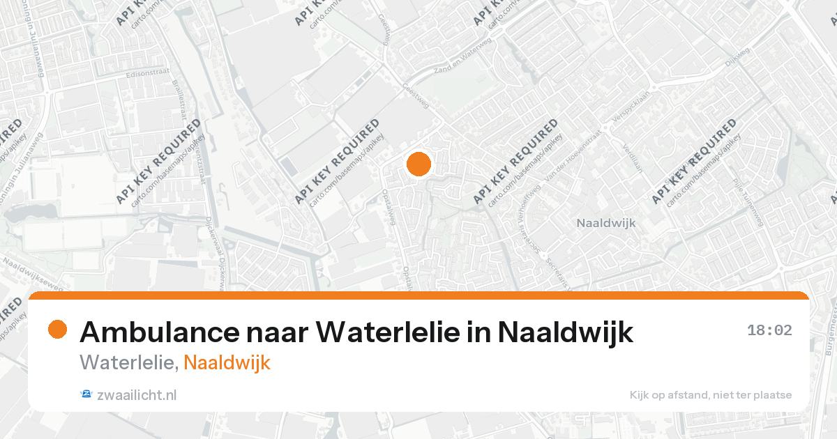 Ambulance naar Waterlelie in Naaldwijk — 26 aug 2026