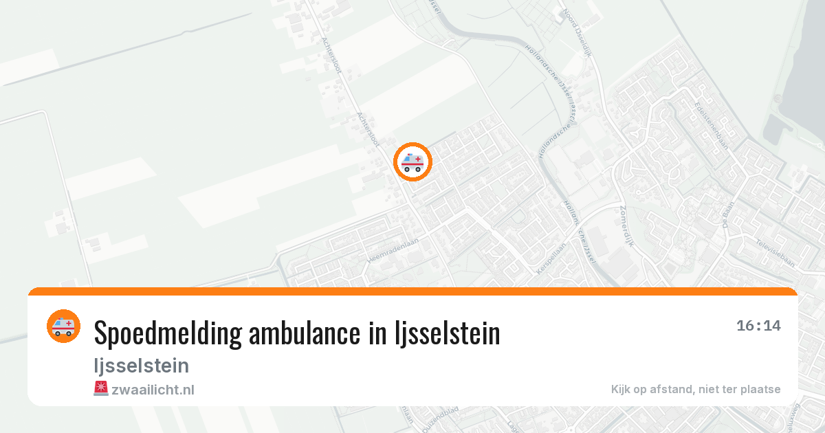 Spoedmelding ambulance in Ijsselstein — 12 aug 2026