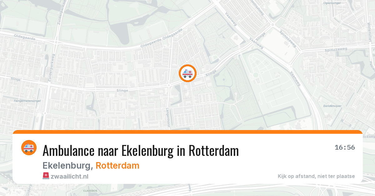 Ambulance naar Ekelenburg in Rotterdam — 13 mei 2026