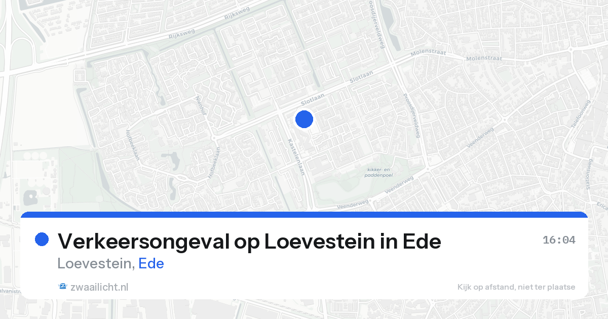 Verkeersongeval op Loevestein in Ede — 22 jun 2026