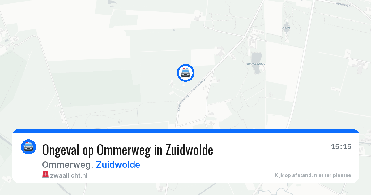 Ongeval op Ommerweg in Zuidwolde — 3 jul 2026