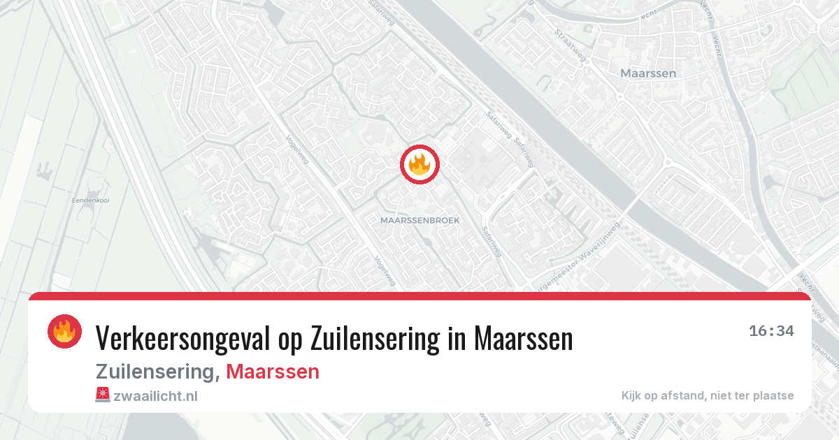 Verkeersongeval op Zuilensering in Maarssen — 8 mrt 2026