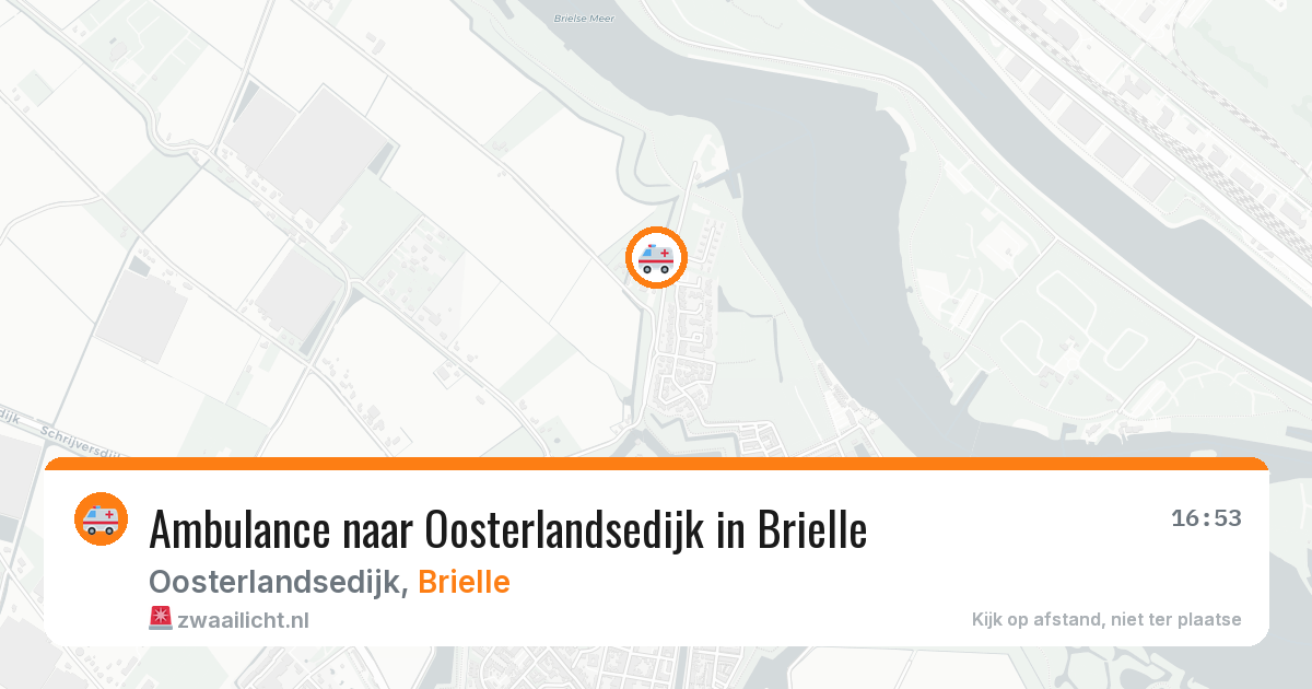 Ambulance naar Oosterlandsedijk in Brielle — 21 jun 2026