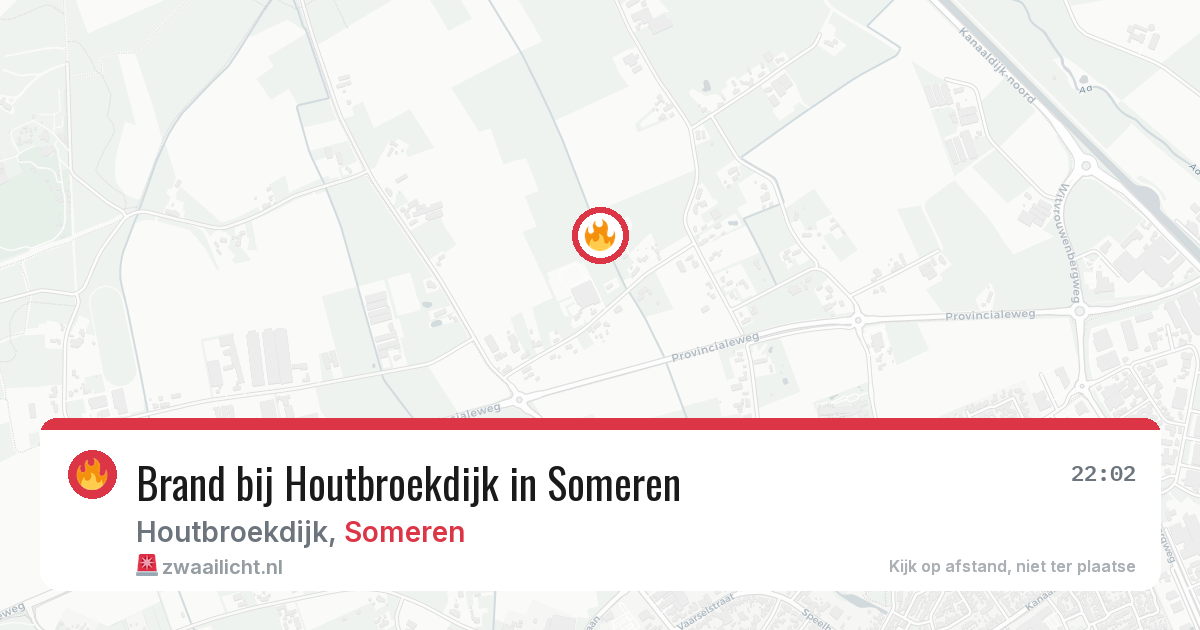 Brand bij Houtbroekdijk in Someren — 30 mrt 2026