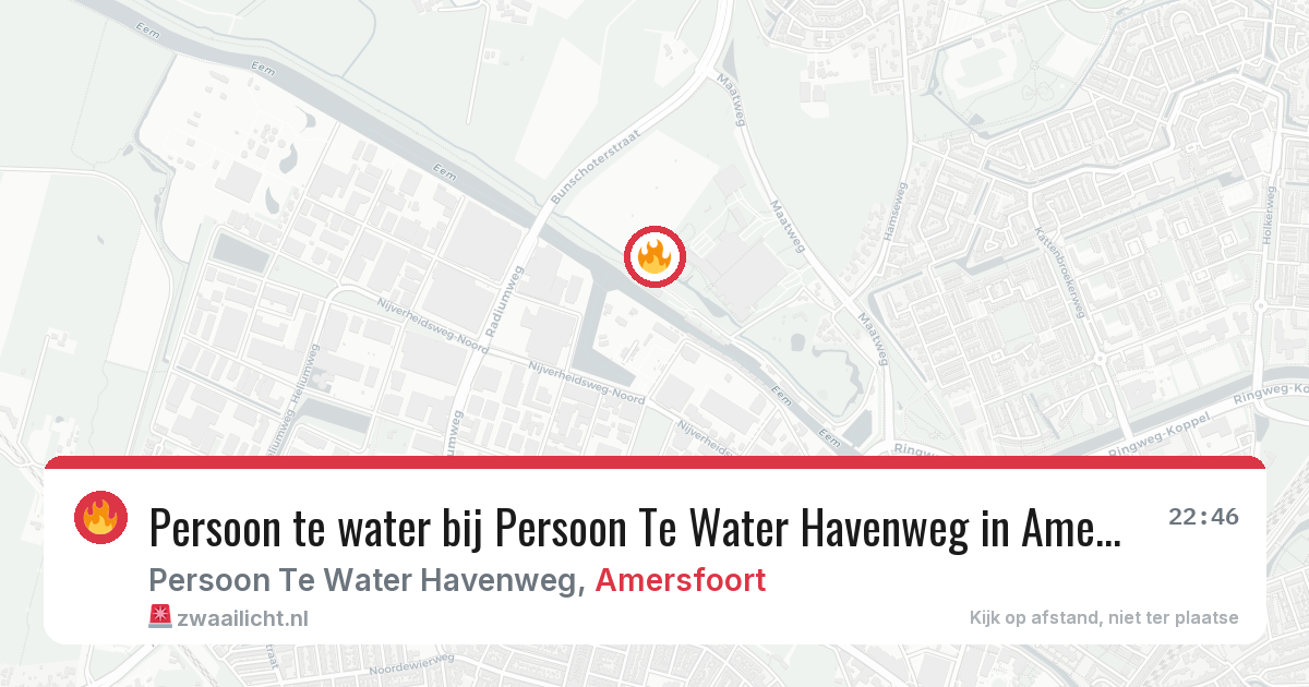 Persoon te water bij Persoon Te Water Havenweg in Amersfoort — 7 feb 2026