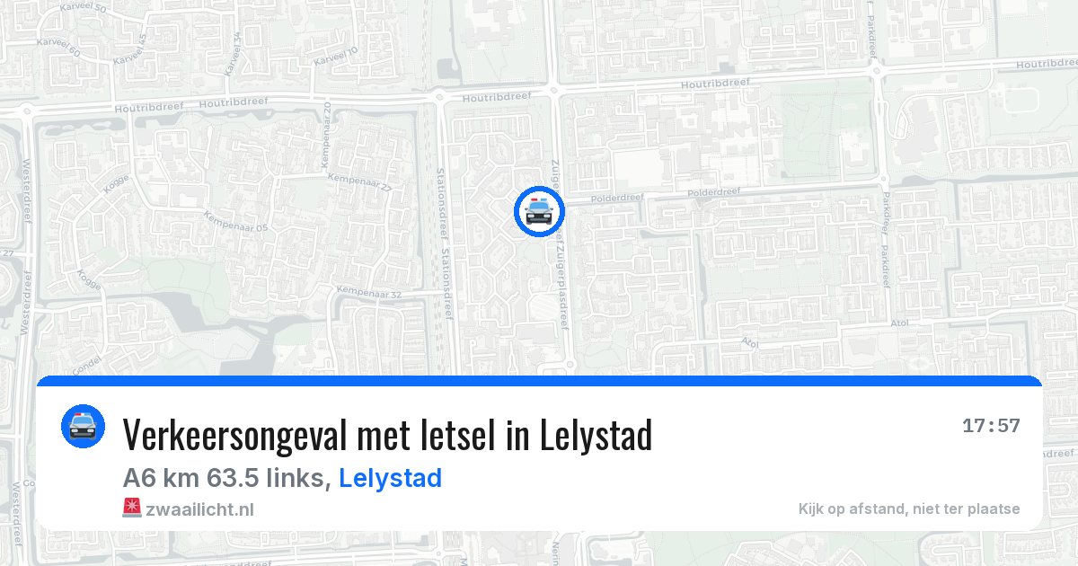 Verkeersongeval met letsel in Lelystad — 8 apr 2026