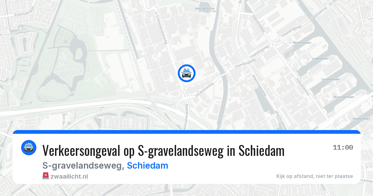 Verkeersongeval op S-gravelandseweg in Schiedam — 8 apr 2026