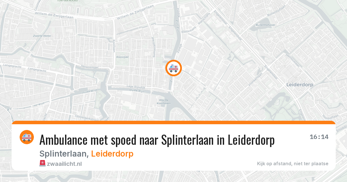Ambulance met spoed naar Splinterlaan in Leiderdorp — 5 jul 2026