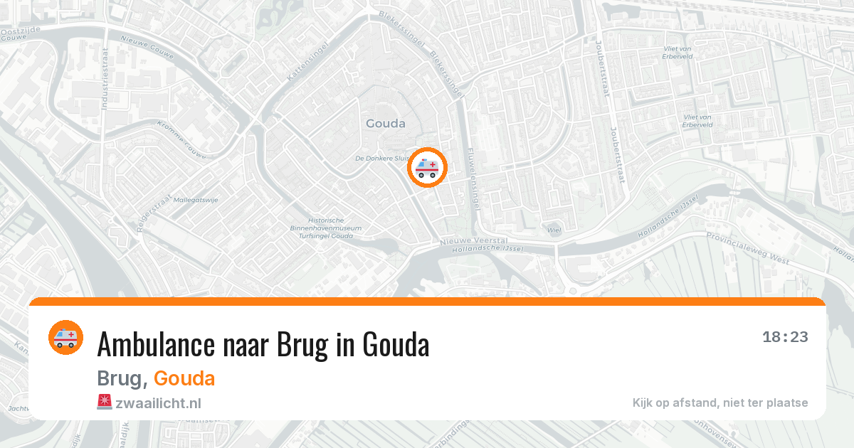 Ambulance naar Brug in Gouda — 25 mrt 2026