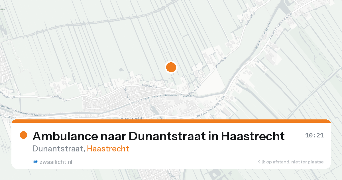 Ambulance naar Dunantstraat in Haastrecht — 7 jun 2026