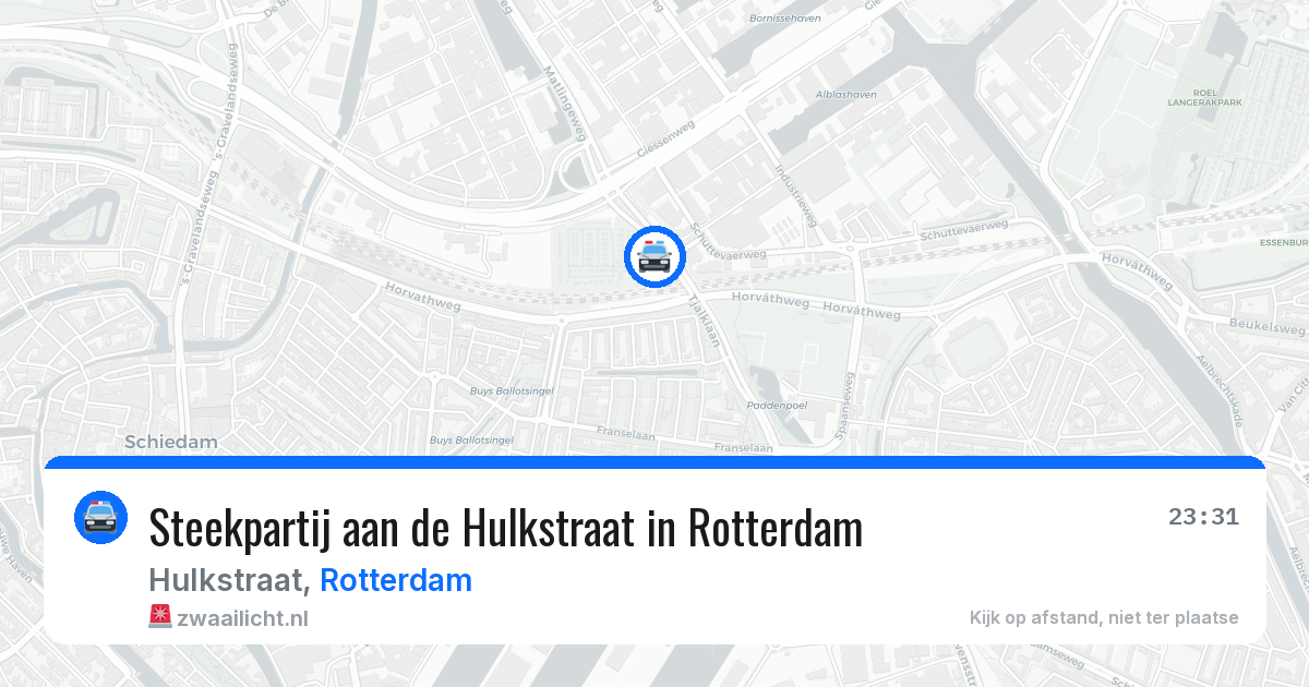 Steekpartij aan de Hulkstraat in Rotterdam — 25 jul 2026