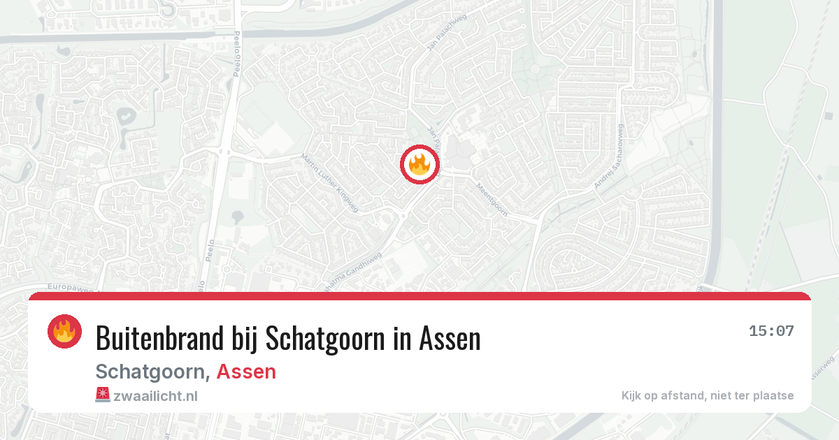 Buitenbrand bij Schatgoorn in Assen — 10 jul 2026