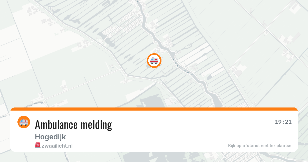 Ambulance melding — 11 mei 2026