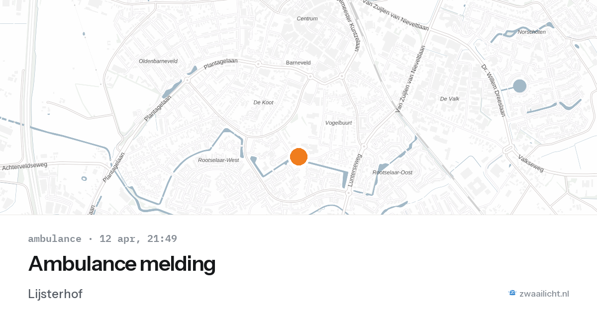 Ambulance melding — 12 apr 2026