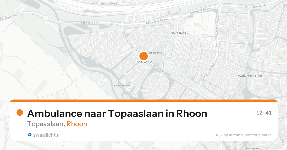 Ambulance naar Topaaslaan in Rhoon — 31 jan 2026