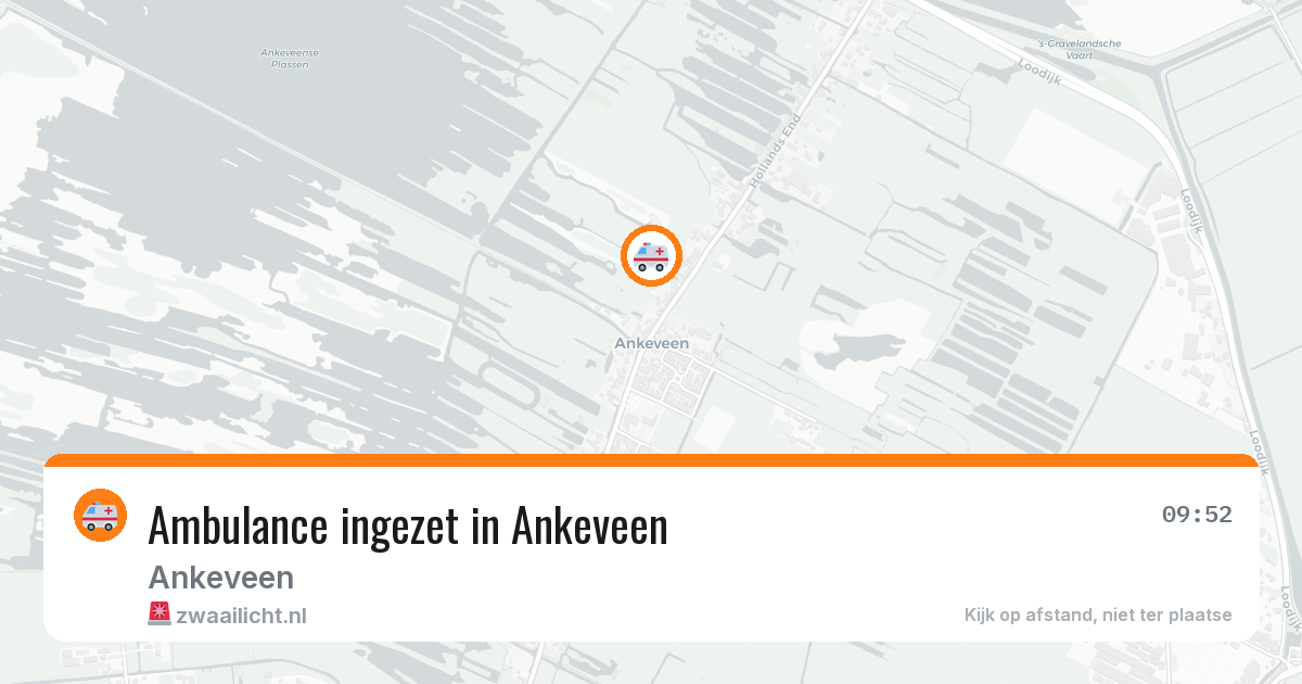 Ambulance ingezet in Ankeveen — 22 jun 2026