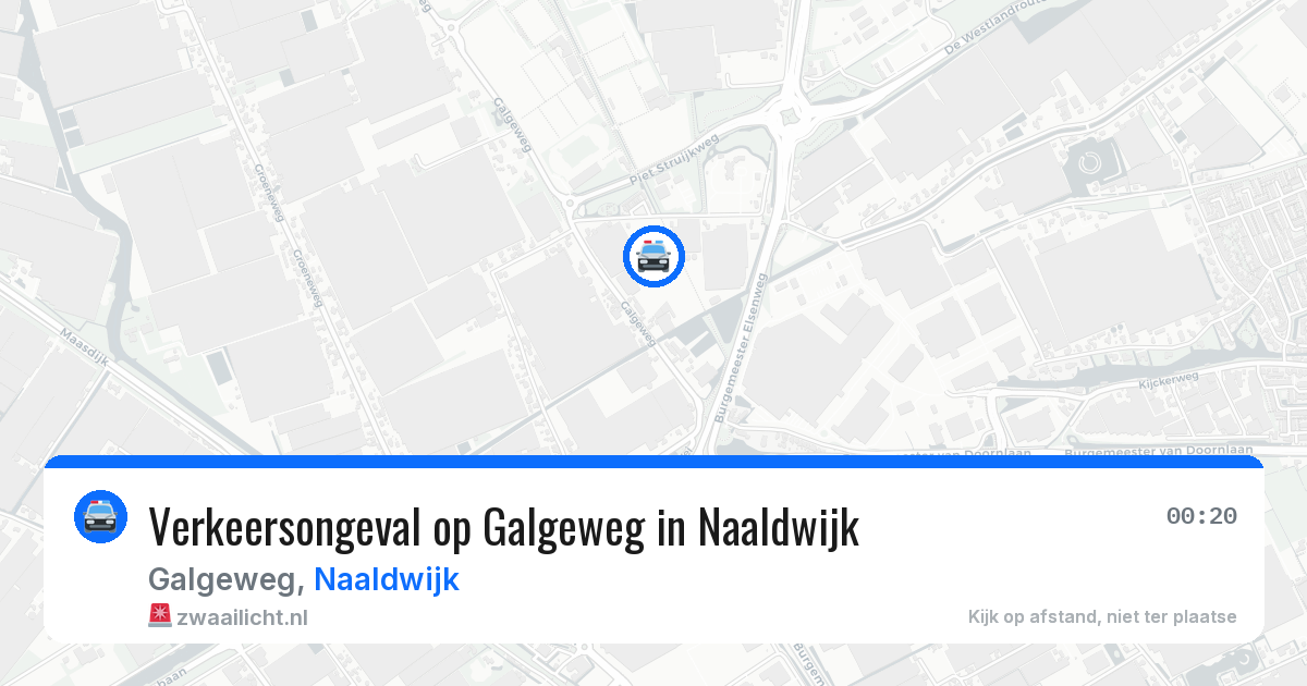 Verkeersongeval op Galgeweg in Naaldwijk — 16 mei 2026