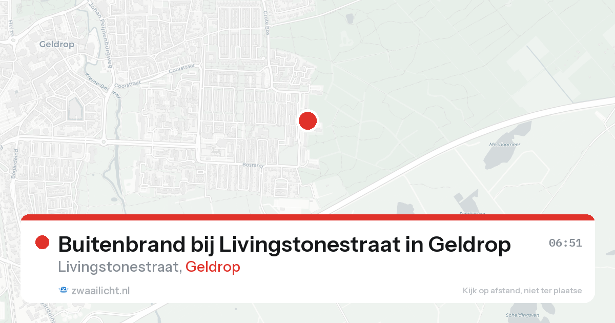 Buitenbrand bij Livingstonestraat in Geldrop — 16 apr 2026