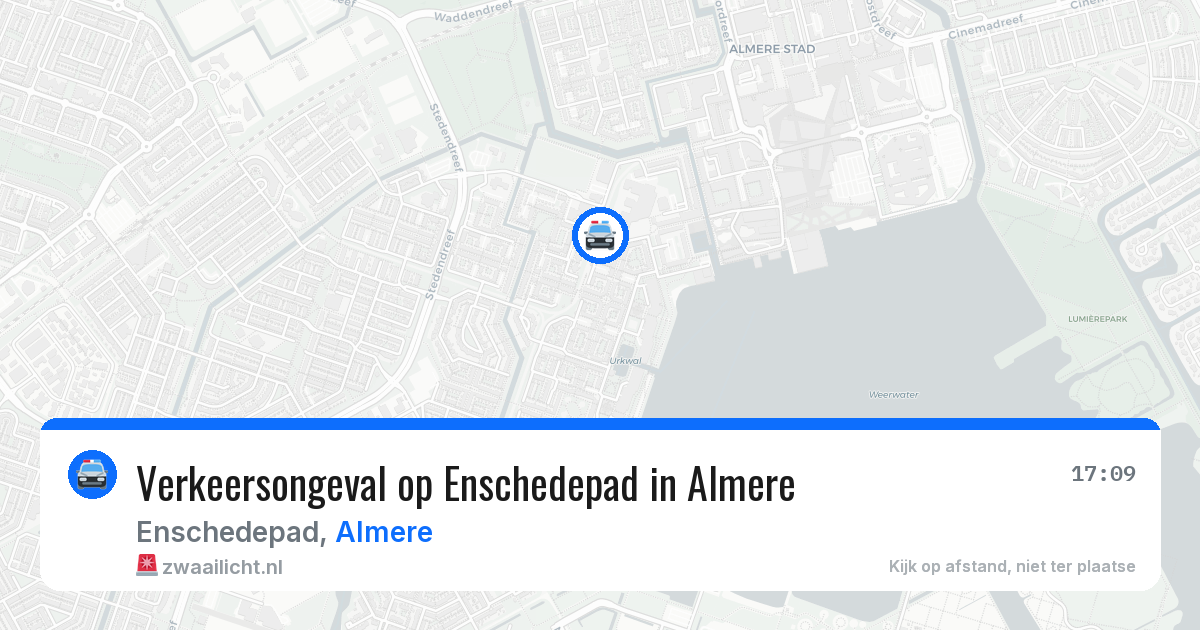 Verkeersongeval op Enschedepad in Almere — 26 mei 2026