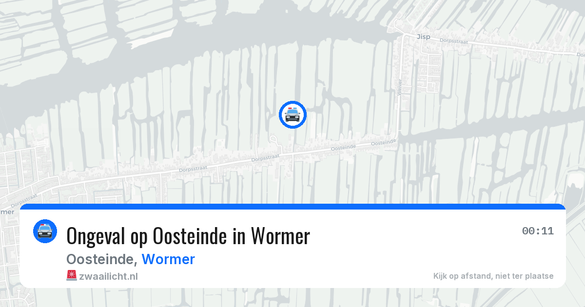 Ongeval op Oosteinde in Wormer — 22 mei 2026