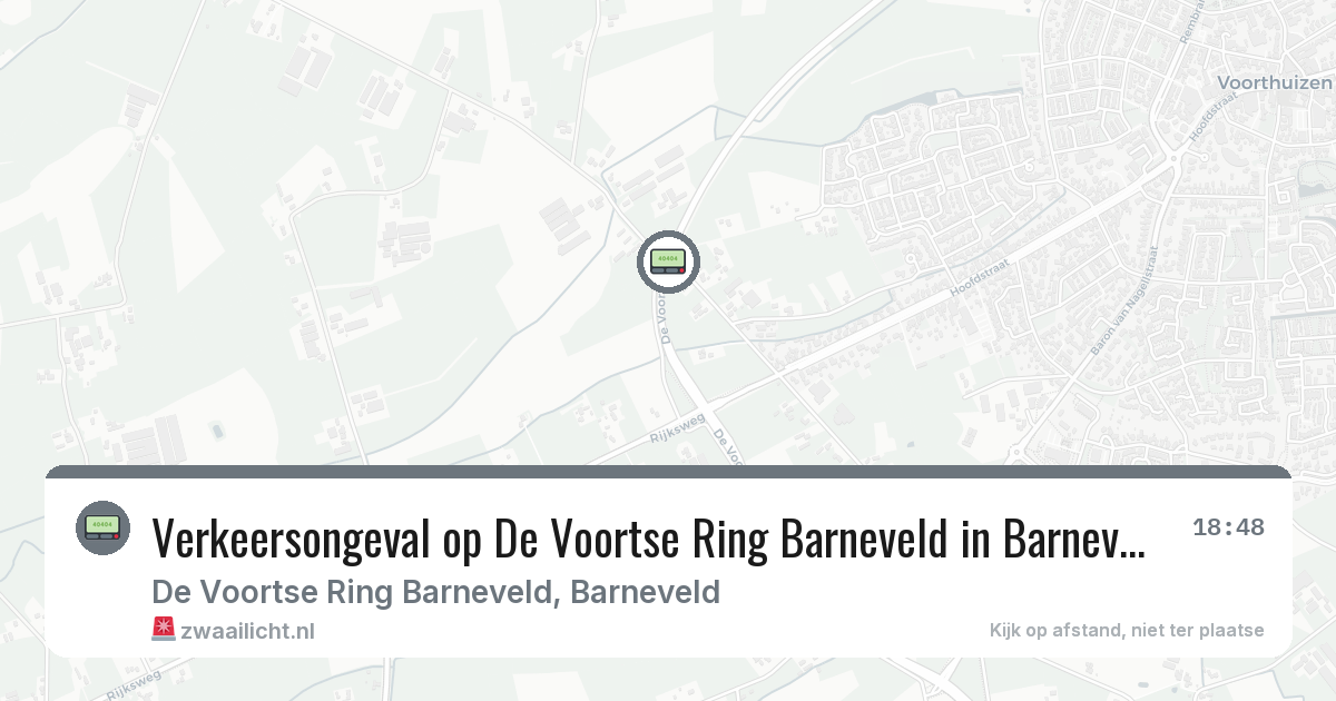 Verkeersongeval op De Voortse Ring Barneveld in Barneveld — 6 mrt 2026