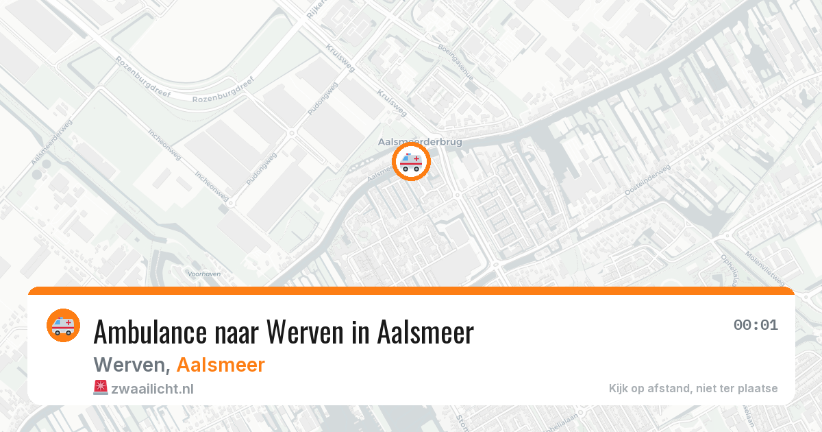 Ambulance naar Werven in Aalsmeer — 27 jun 2026