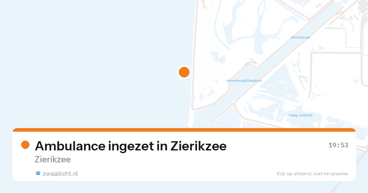 Ambulance ingezet in Zierikzee — 26 aug 2026