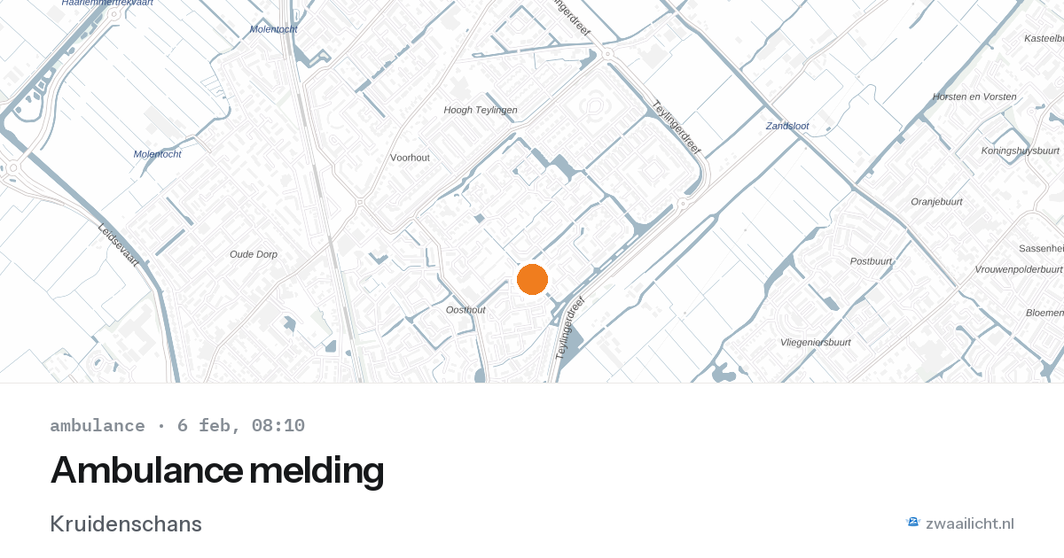 Ambulance melding — 6 feb 2026