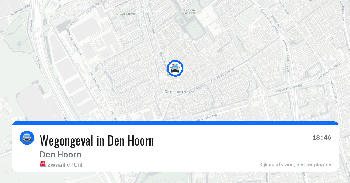Wegongeval in Den Hoorn — 6 mei 2026