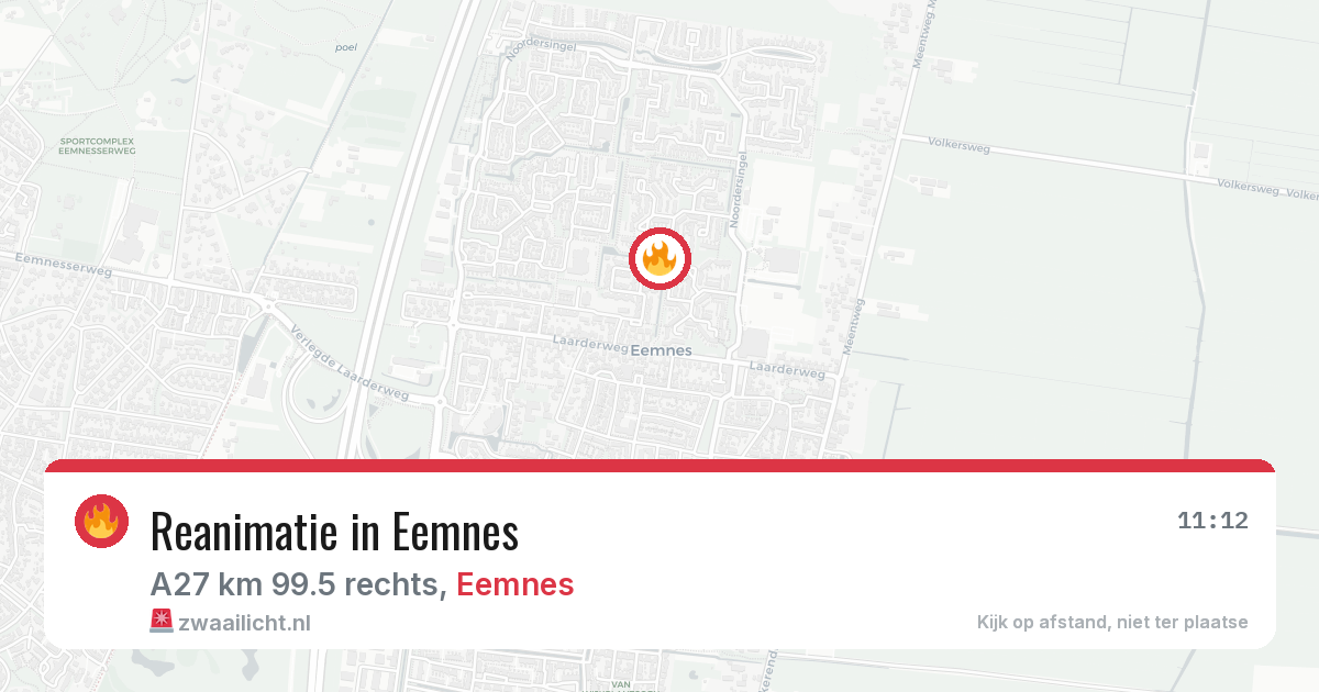 Reanimatie in Eemnes — 25 jul 2026