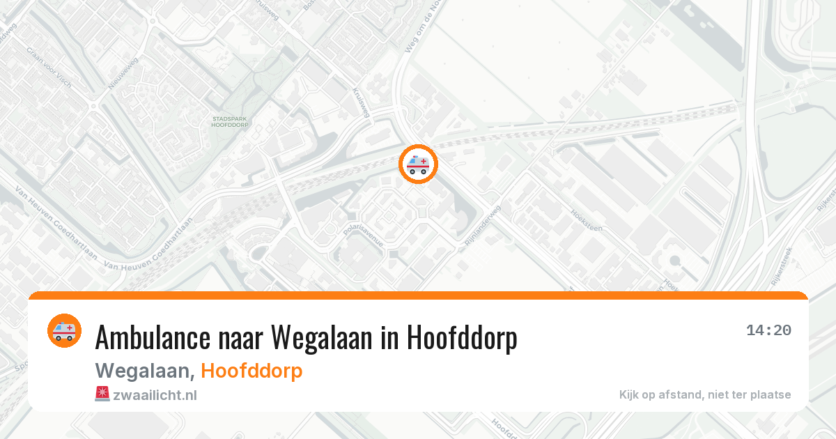 Ambulance naar Wegalaan in Hoofddorp — 24 jun 2026