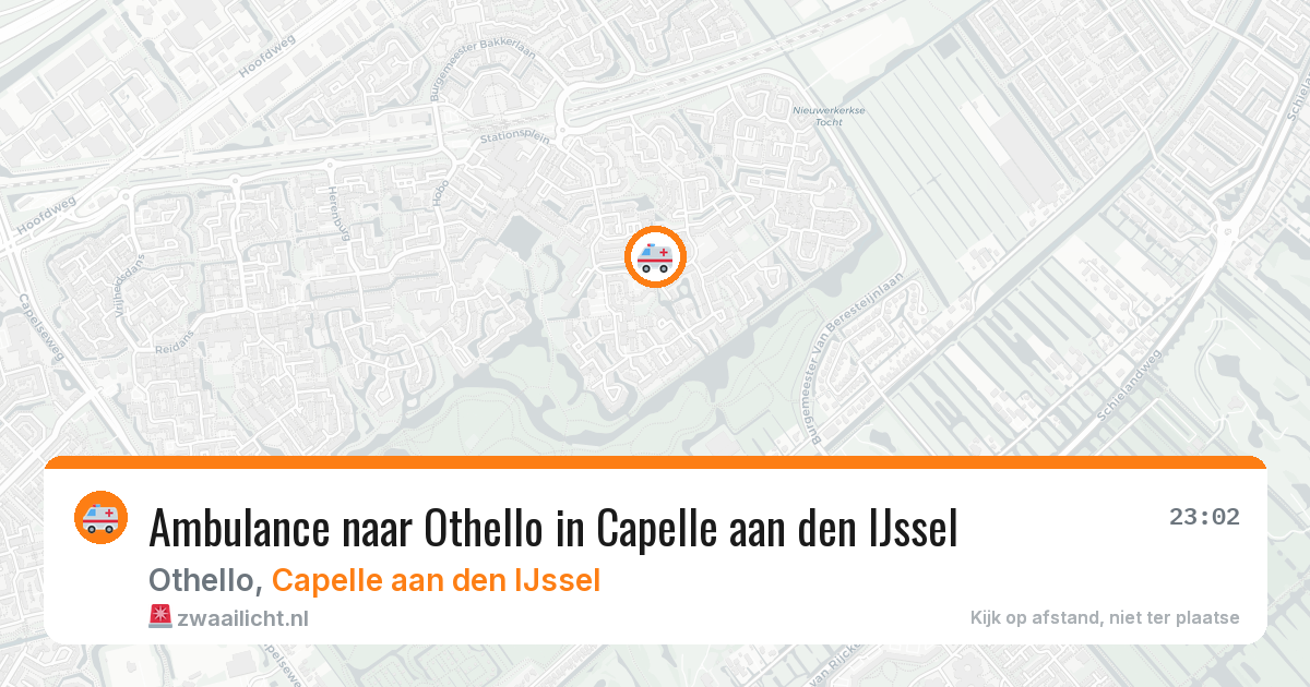 Ambulance naar Othello in Capelle aan den IJssel — 11 aug 2026