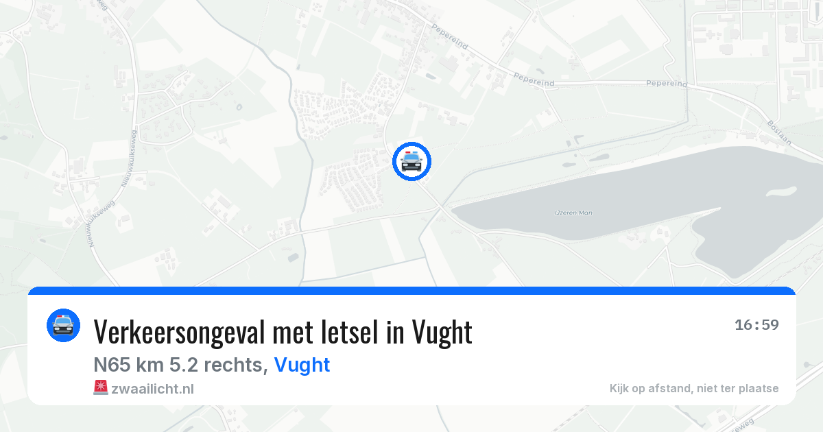 Verkeersongeval met letsel in Vught — 4 mei 2026