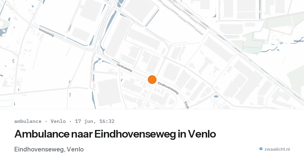 Ambulance naar Eindhovenseweg in Venlo — 17 jun 2026