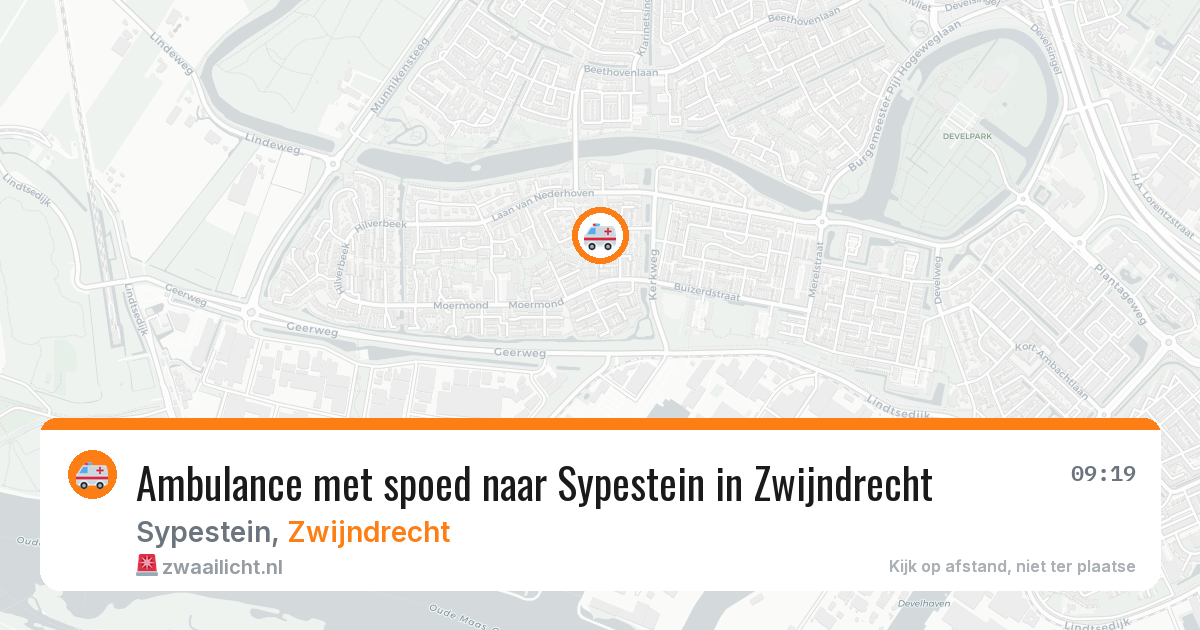 Ambulance met spoed naar Sypestein in Zwijndrecht — 19 mrt 2026