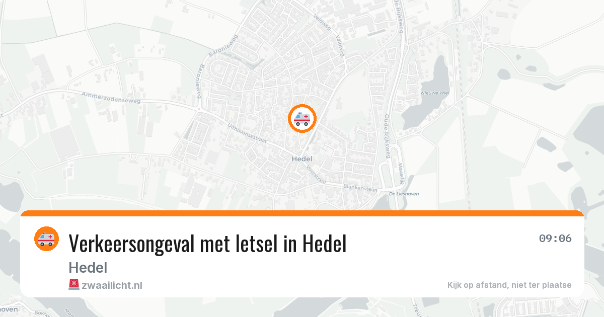 Verkeersongeval met letsel in Hedel — 19 jan 2026