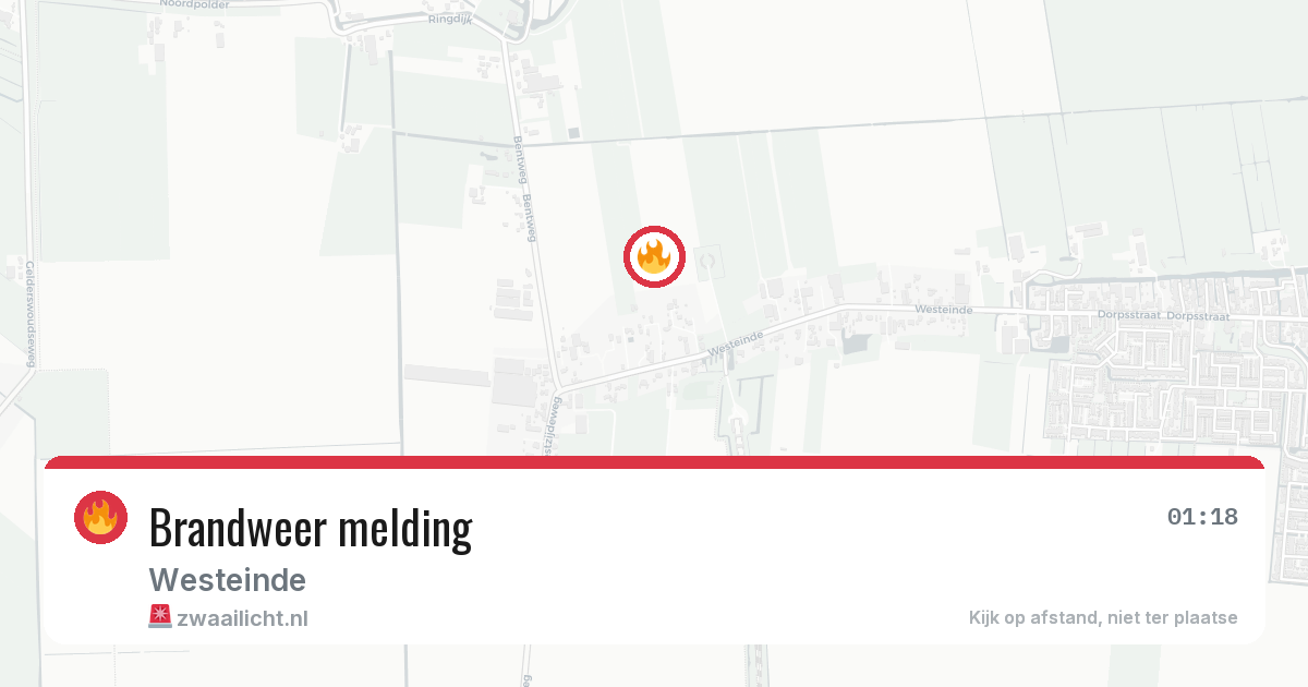 Brandweer melding — 11 jun 2026