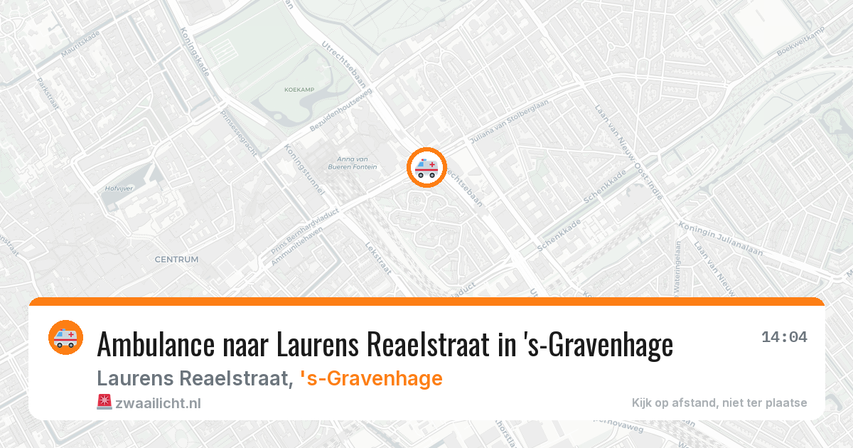 Ambulance naar Laurens Reaelstraat in 's-Gravenhage — 24 jul 2026