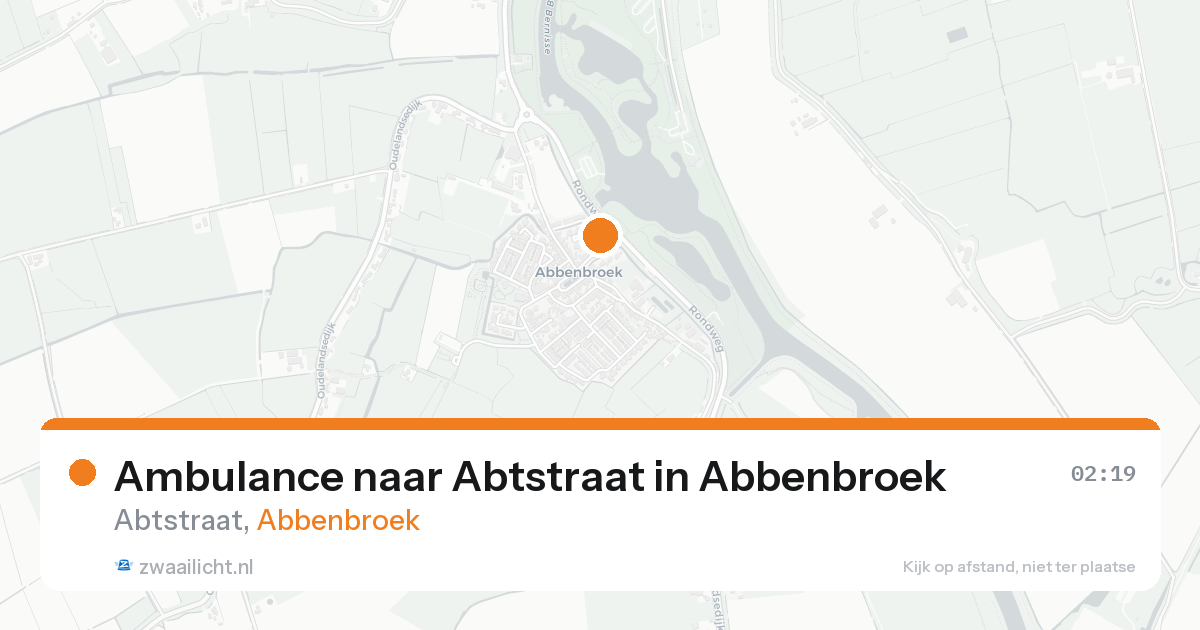 Ambulance naar Abtstraat in Abbenbroek — 31 jan 2026