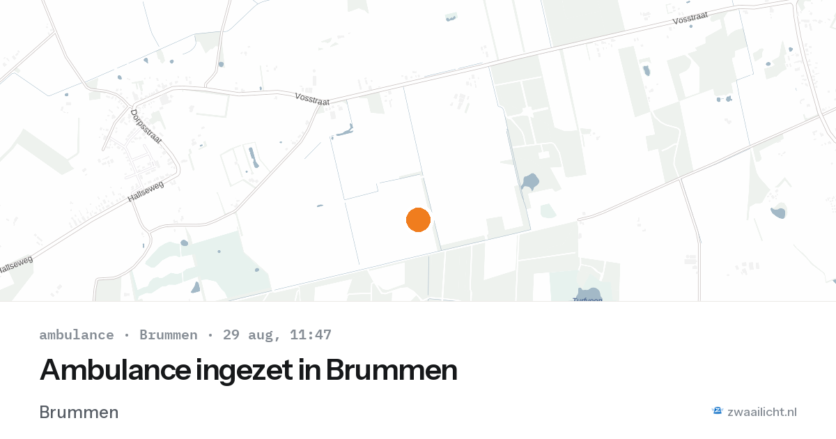 Ambulance ingezet in Brummen — 29 aug 2026