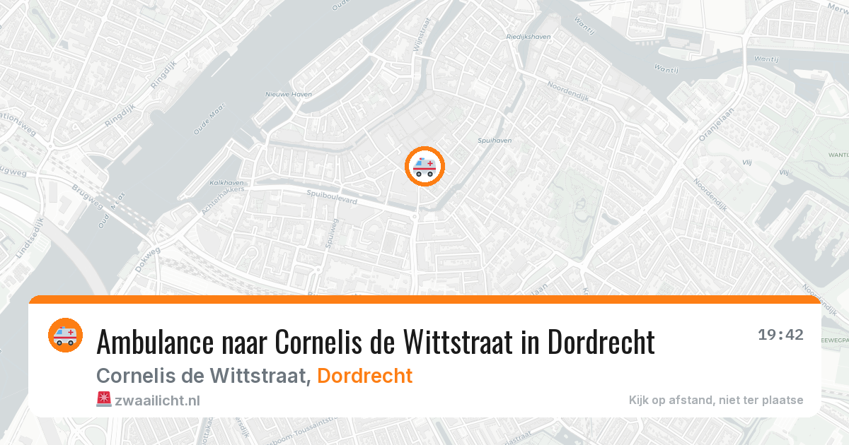 Ambulance naar Cornelis de Wittstraat in Dordrecht — 28 jun 2026