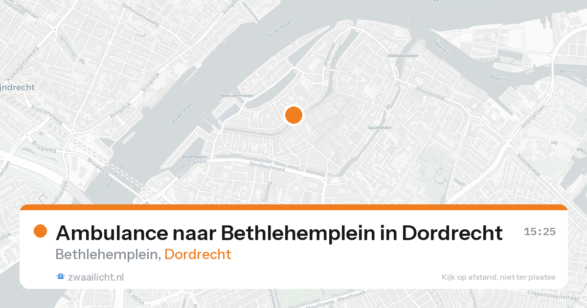 Ambulance naar Bethlehemplein in Dordrecht — 19 aug 2026