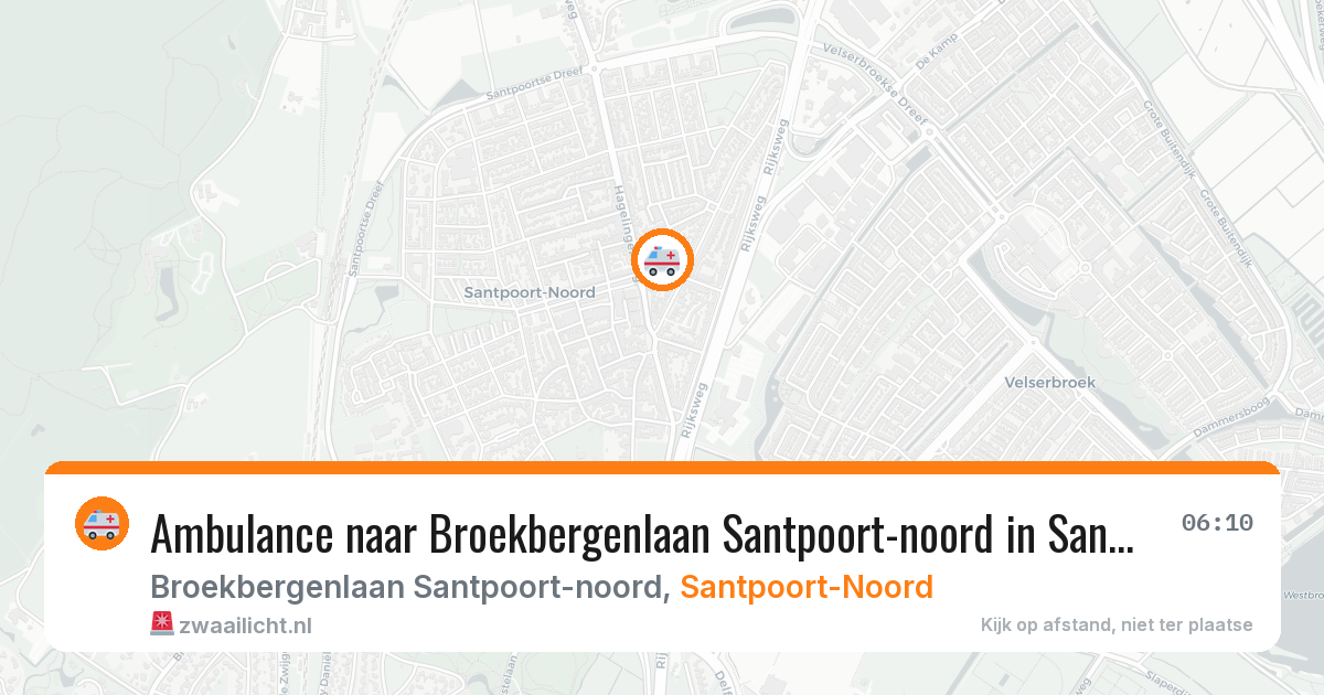 Ambulance naar Broekbergenlaan Santpoort-noord in Santpoort-Noord — 1 jun 2026