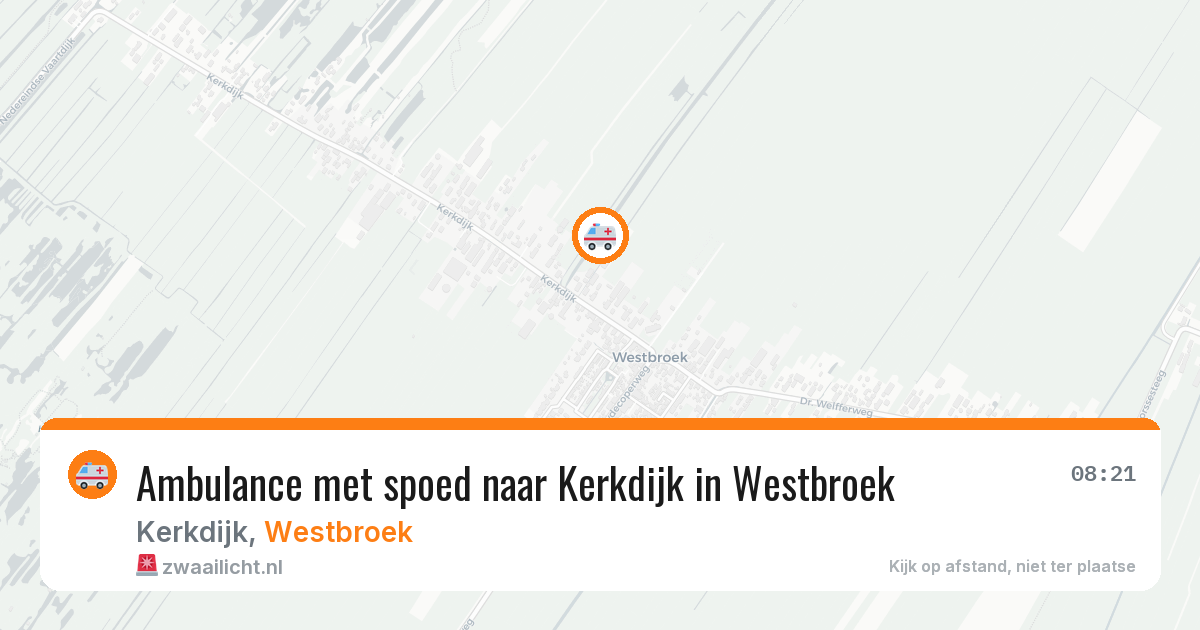 Ambulance met spoed naar Kerkdijk in Westbroek — 2 jun 2026