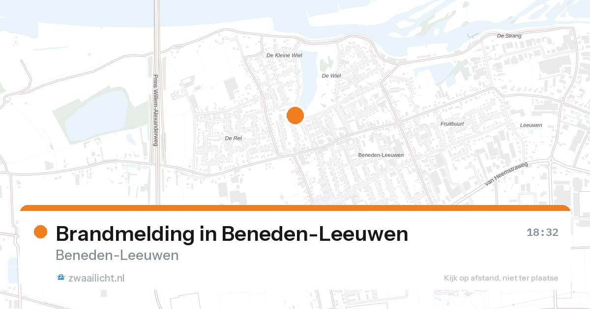 Brandmelding in Beneden-Leeuwen — 13 jun 2026