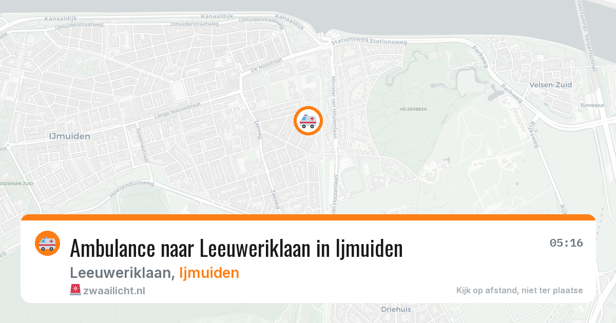 Ambulance naar Leeuweriklaan in Ijmuiden — 2 jul 2026