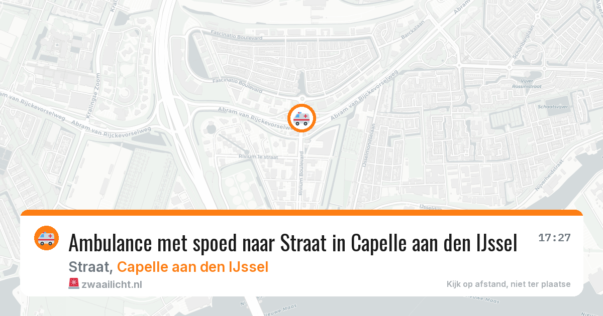 Ambulance met spoed naar Straat in Capelle aan den IJssel — 3 jul 2026