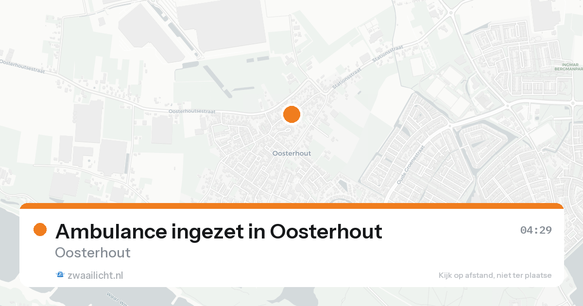 Ambulance ingezet in Oosterhout — 8 feb 2026