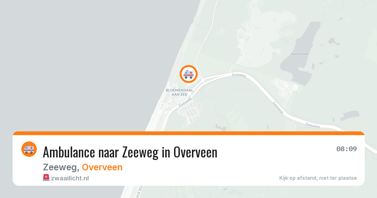 Ambulance naar Zeeweg in Overveen — 17 mei 2026